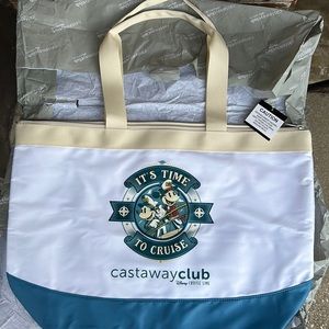 Disney Cruise Line 25th anniversary Castaway tote captain Minnie and Mickey
